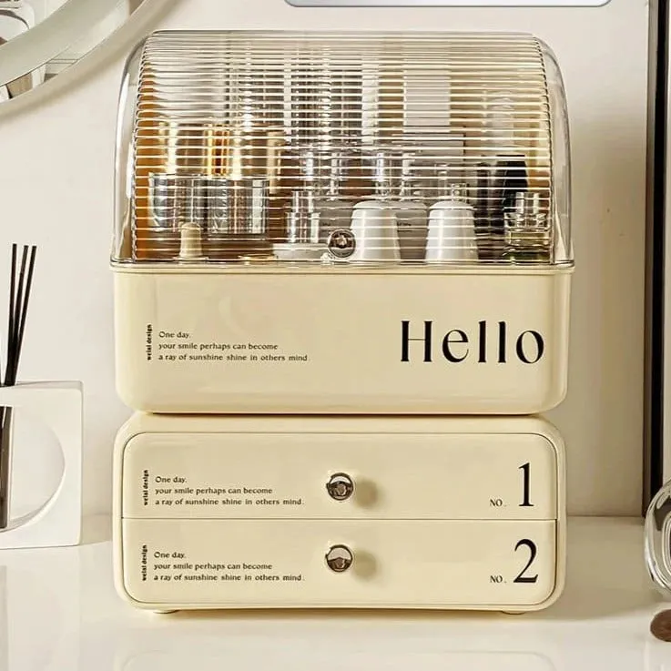 Cosmetic Organizer with Brushes Holder