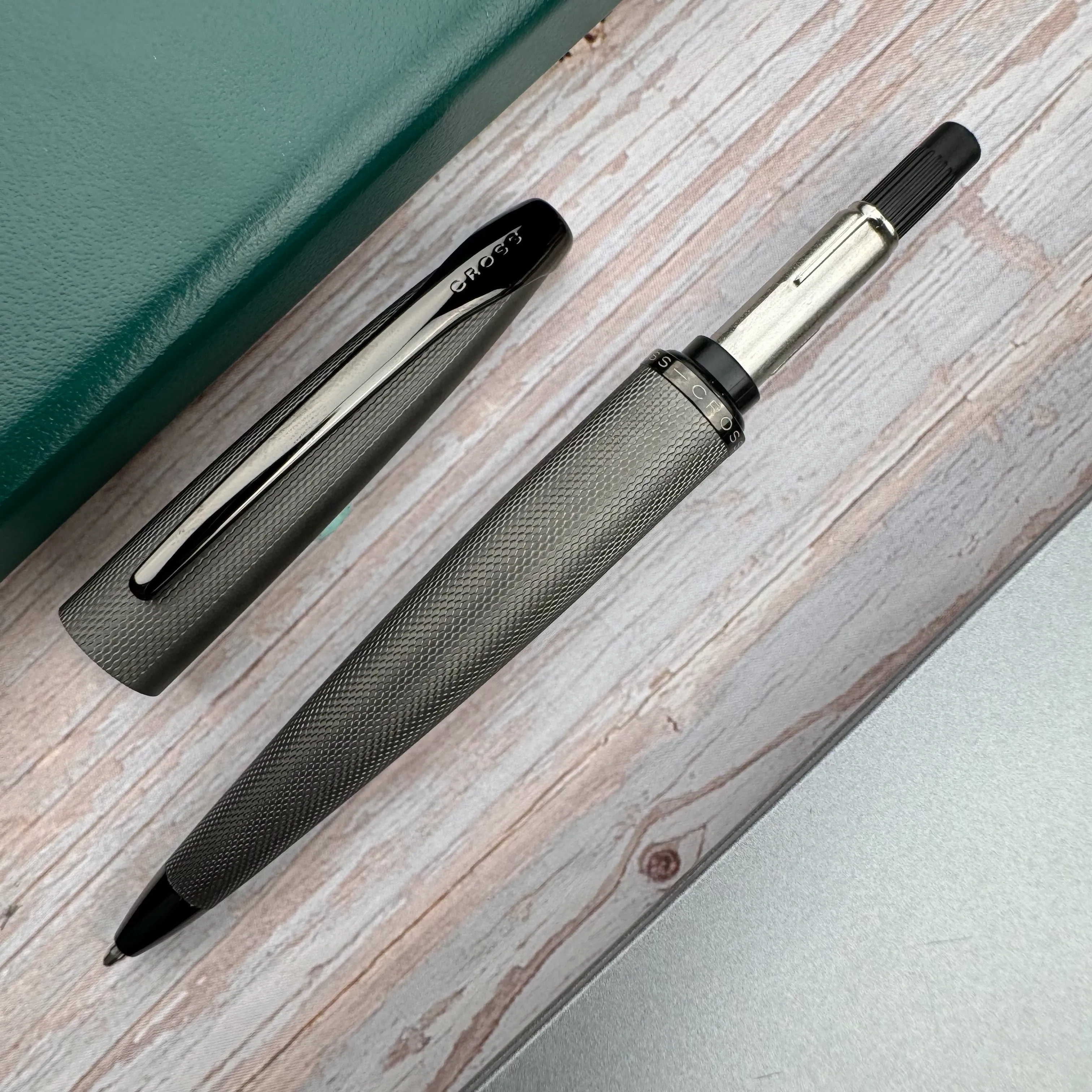 Cross ATX Ballpoint Pen - Sandblasted Titanium Gray