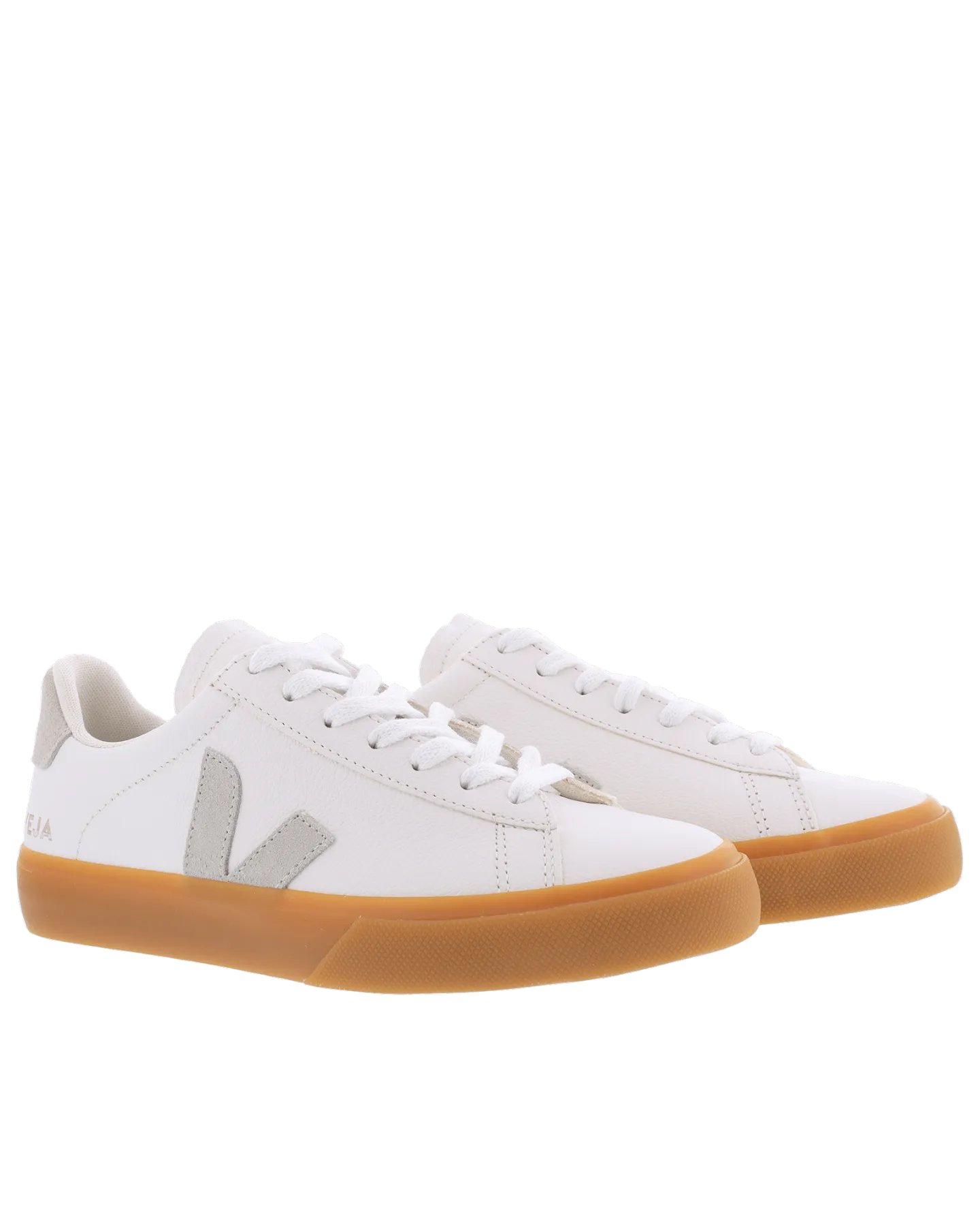 Dames Campo Sneaker Leer Wit/Natural