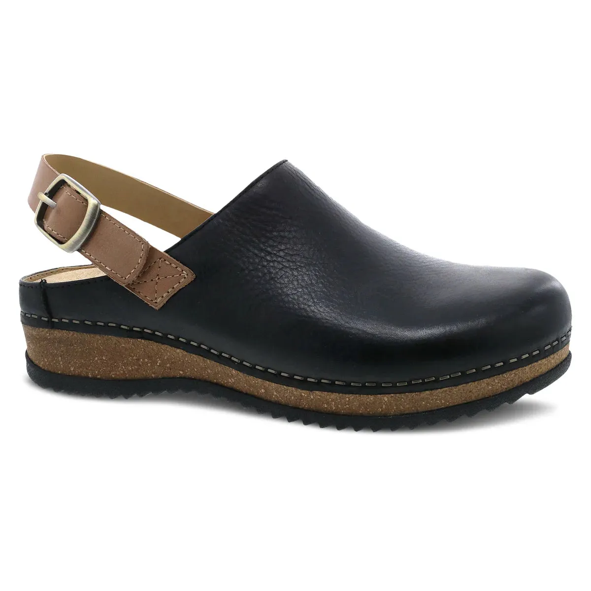 Dansko Women's Merrin Waxy Milled Mule - Black