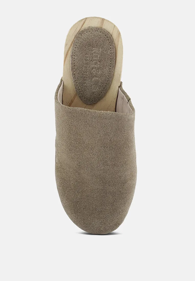 Darcie Suede Clogs