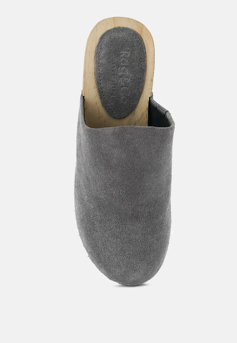 Darcie Suede Clogs