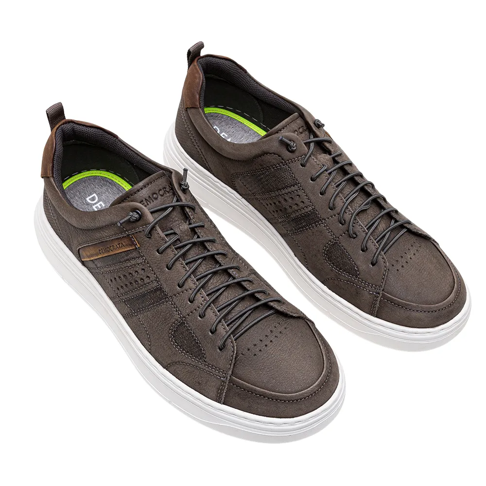 Democrata Joe Smoke Leather Sneaker (Men's)