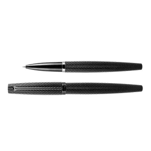 Diplomat Viper Guilloche Rollerball in Black