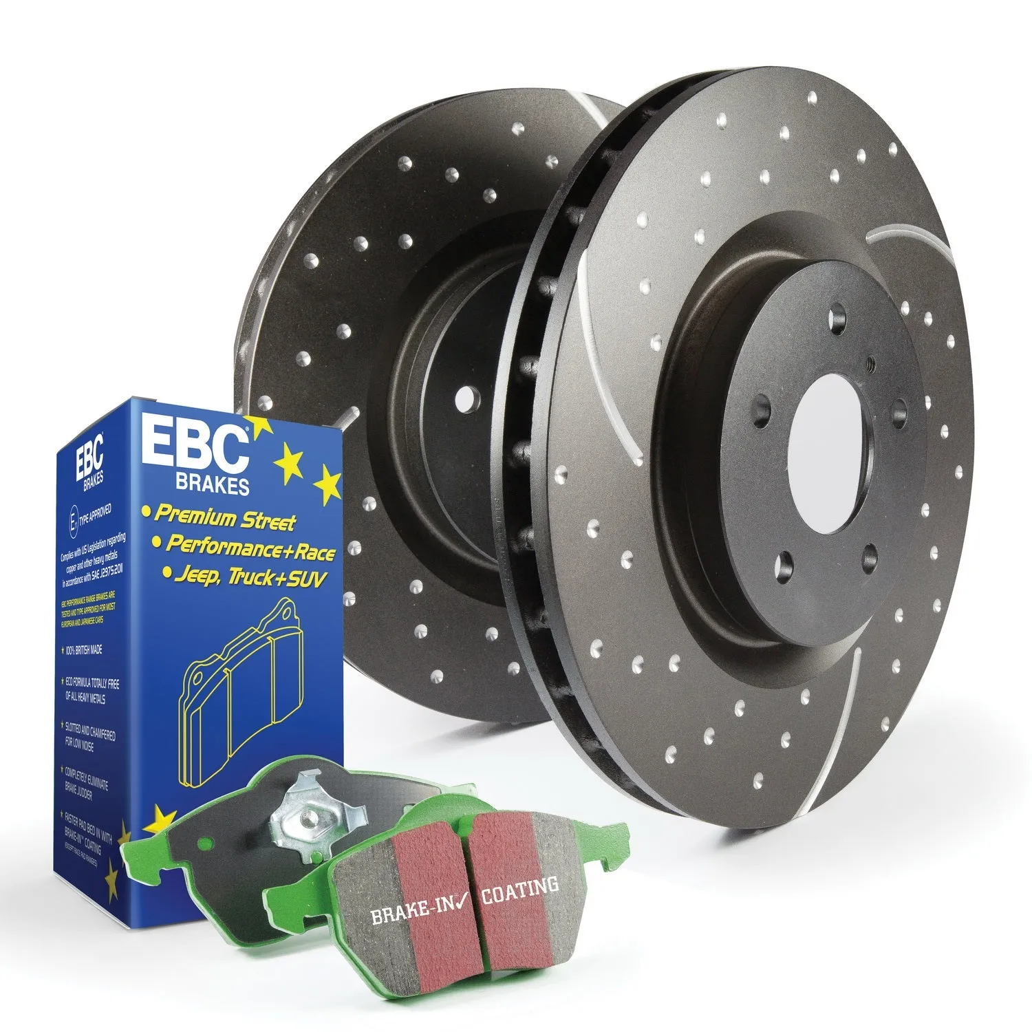 EBC Brakes S10KF1471 S10 Kits Greenstuff 2000 and GD Rotors