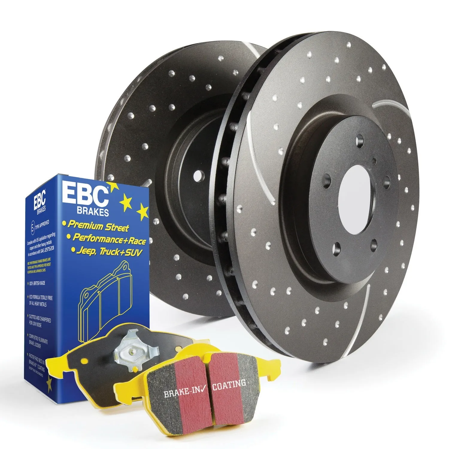 EBC Brakes S5KF1201 S5 Kits Yellowstuff And GD Rotors