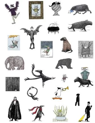 Edward Gorey Sticker Book