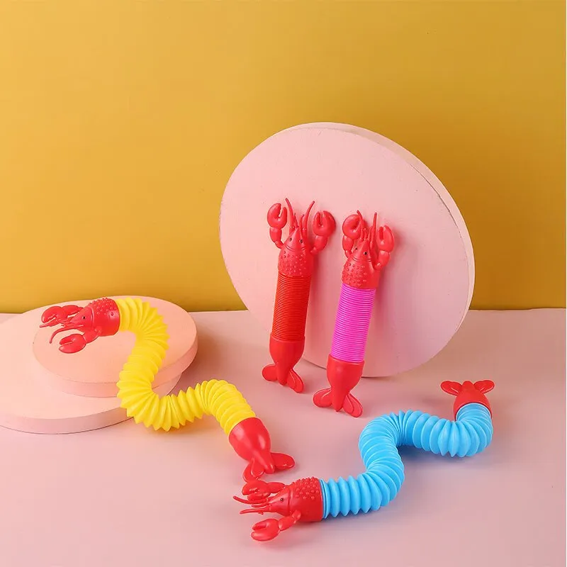 Extendo Lobster Pop Tube Sensory Fidget Toy