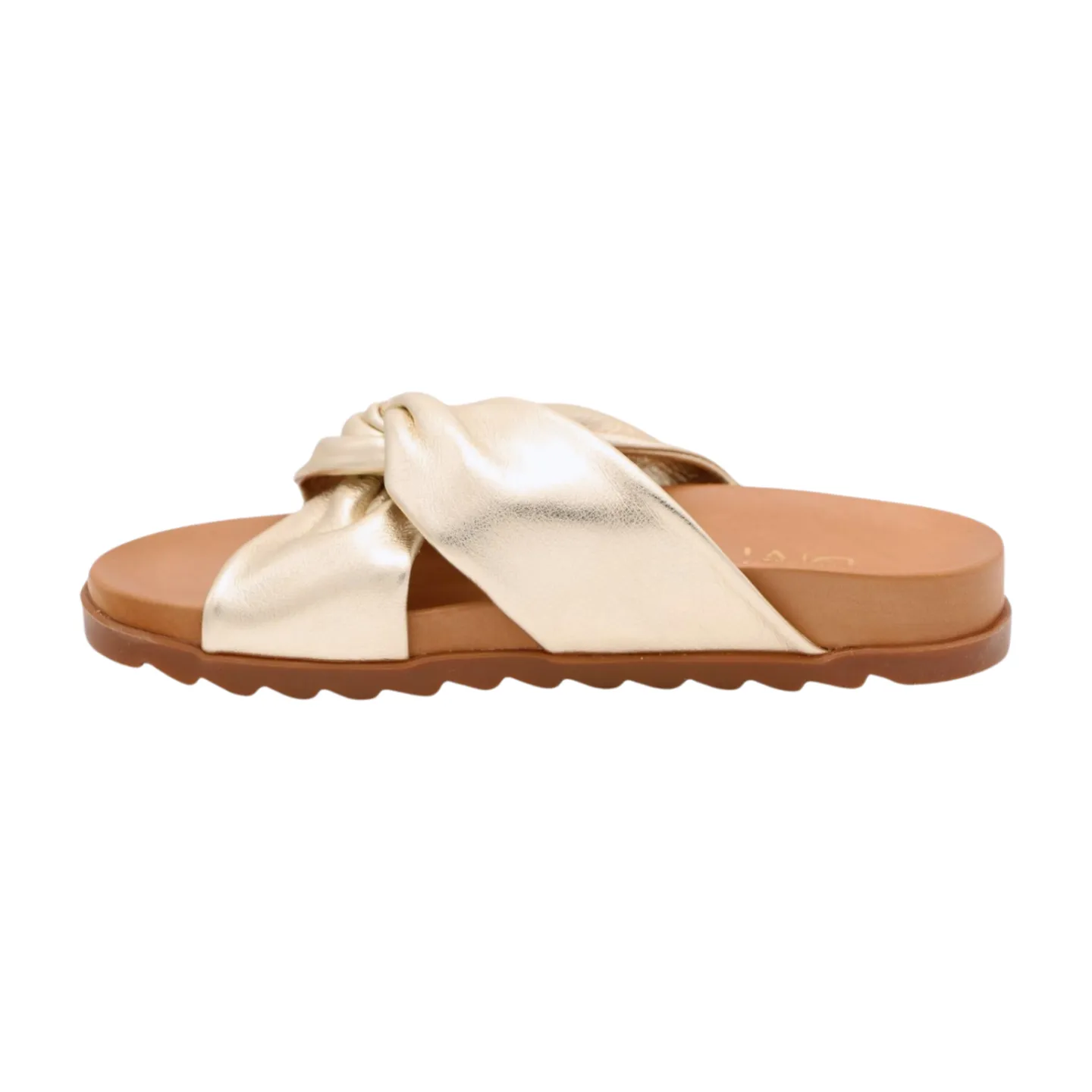 Fabucci Gold Knot Slider Sandal