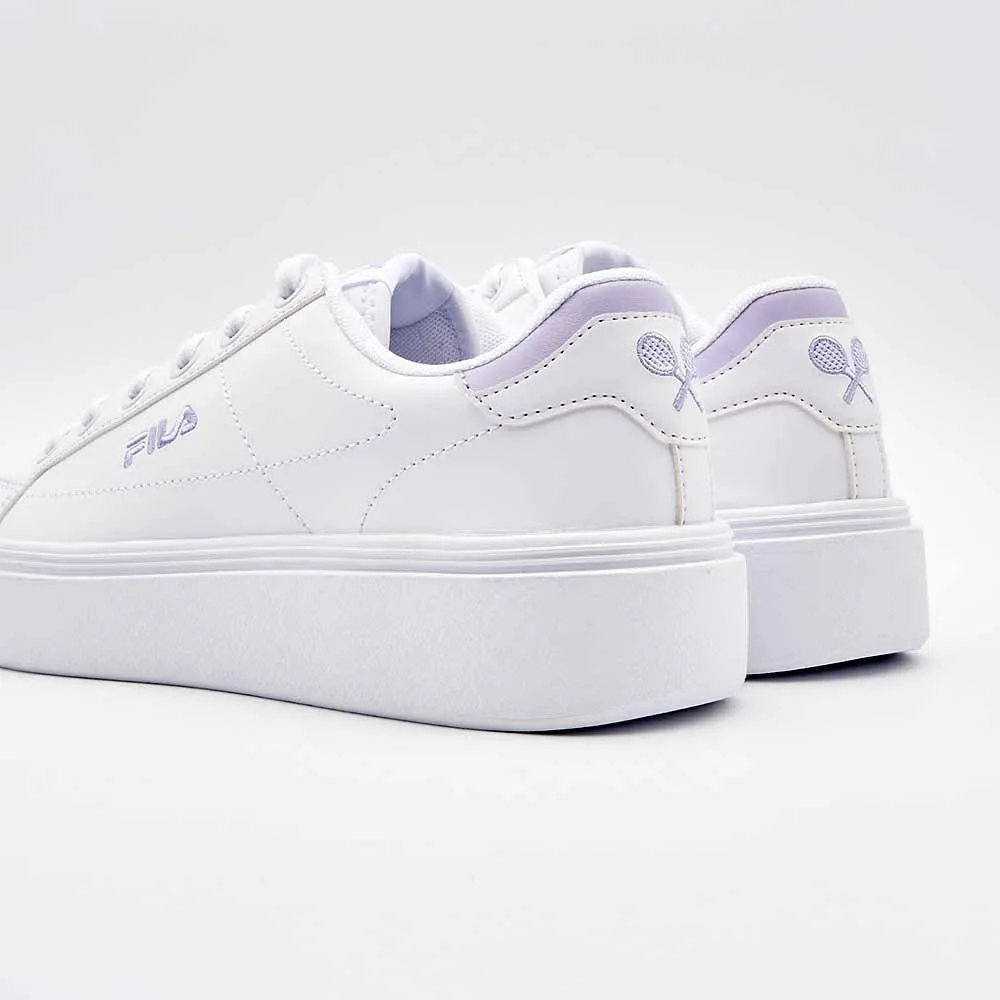 FILA Court Plumpy Ladies Sneaker - White / Lilac