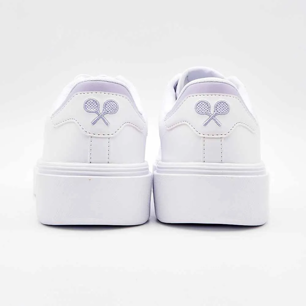 FILA Court Plumpy Ladies Sneaker - White / Lilac