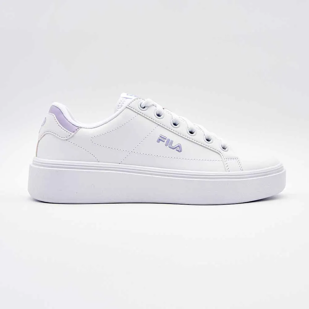 FILA Court Plumpy Ladies Sneaker - White / Lilac