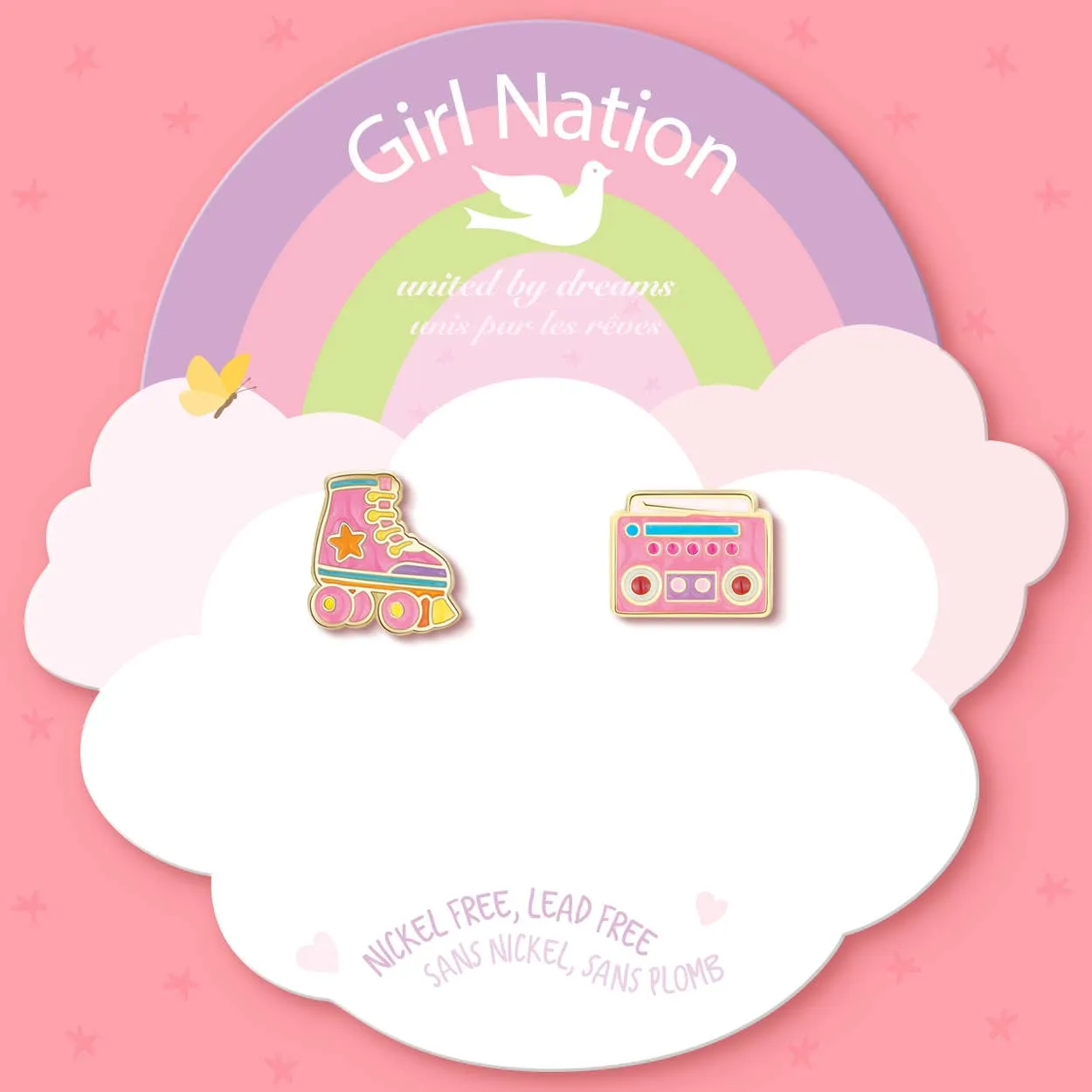 Girl Nation - The Perfect Pair | 80's Blast Stud Earrings