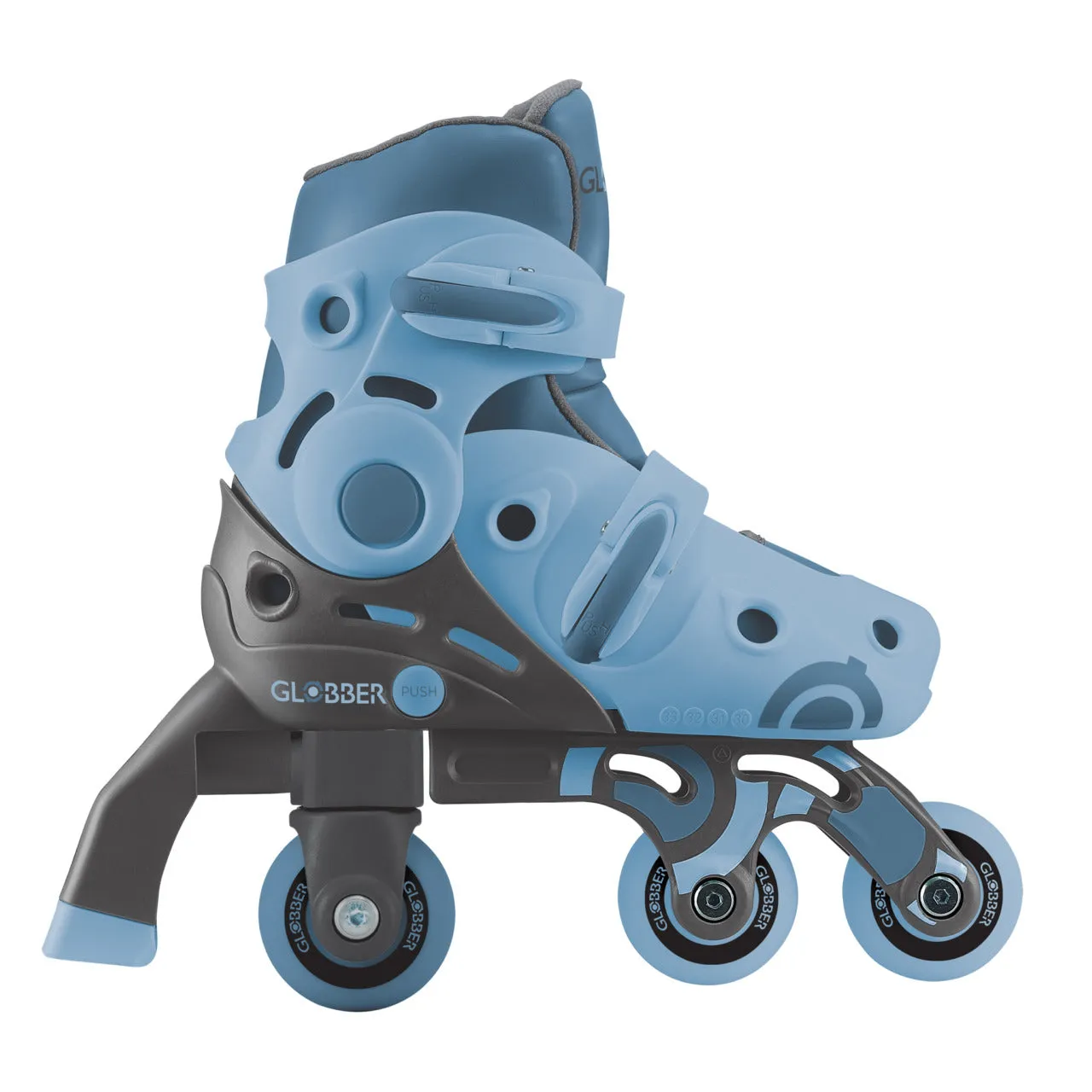 Globber Learning Inline Skates 2 In 1 - Ash Blue