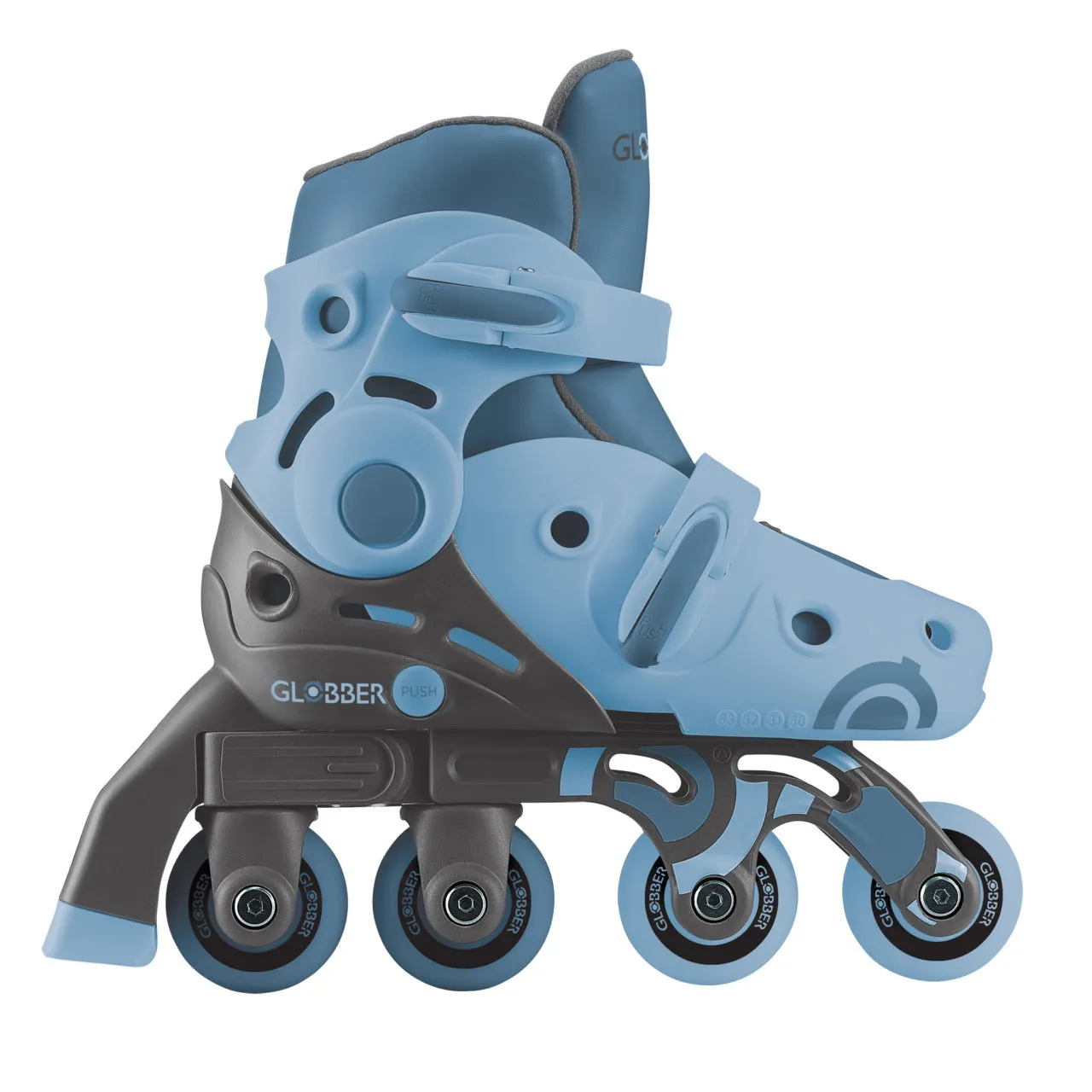 Globber Learning Inline Skates 2 In 1 - Ash Blue