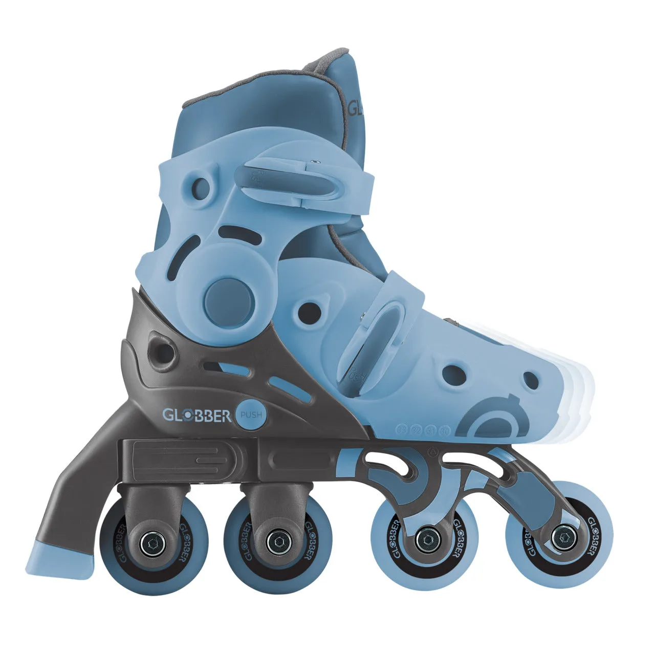 Globber Learning Inline Skates 2 In 1 - Ash Blue