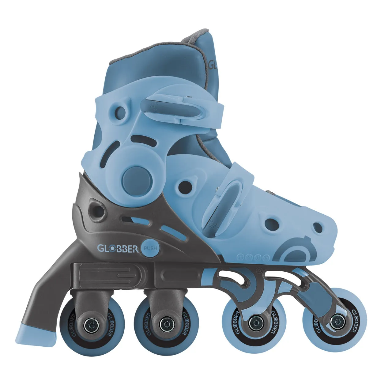 Globber Learning Inline Skates 2 In 1 - Ash Blue