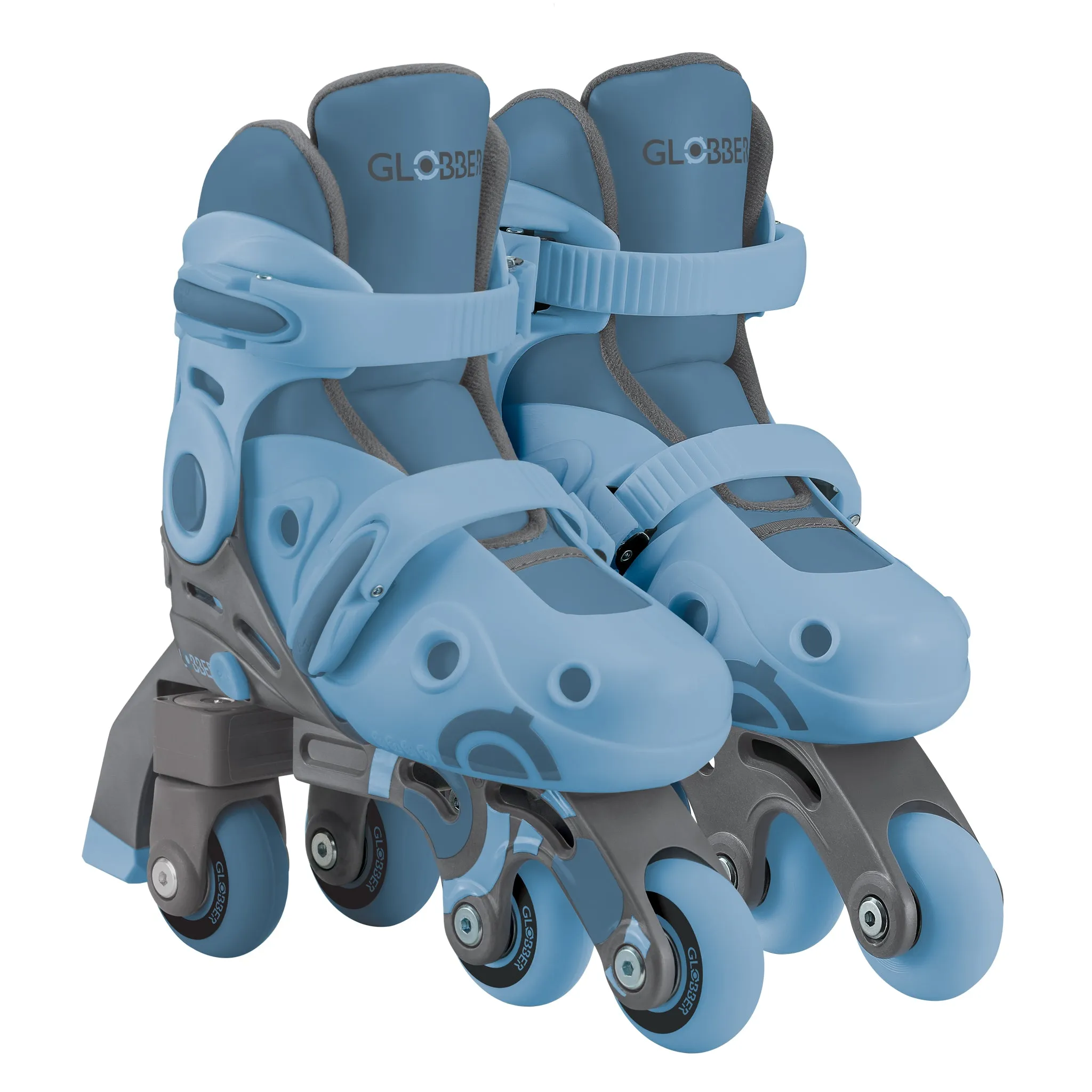 Globber Learning Inline Skates 2 In 1 - Ash Blue