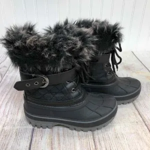 Gray Size 10 Girls Snow Boots