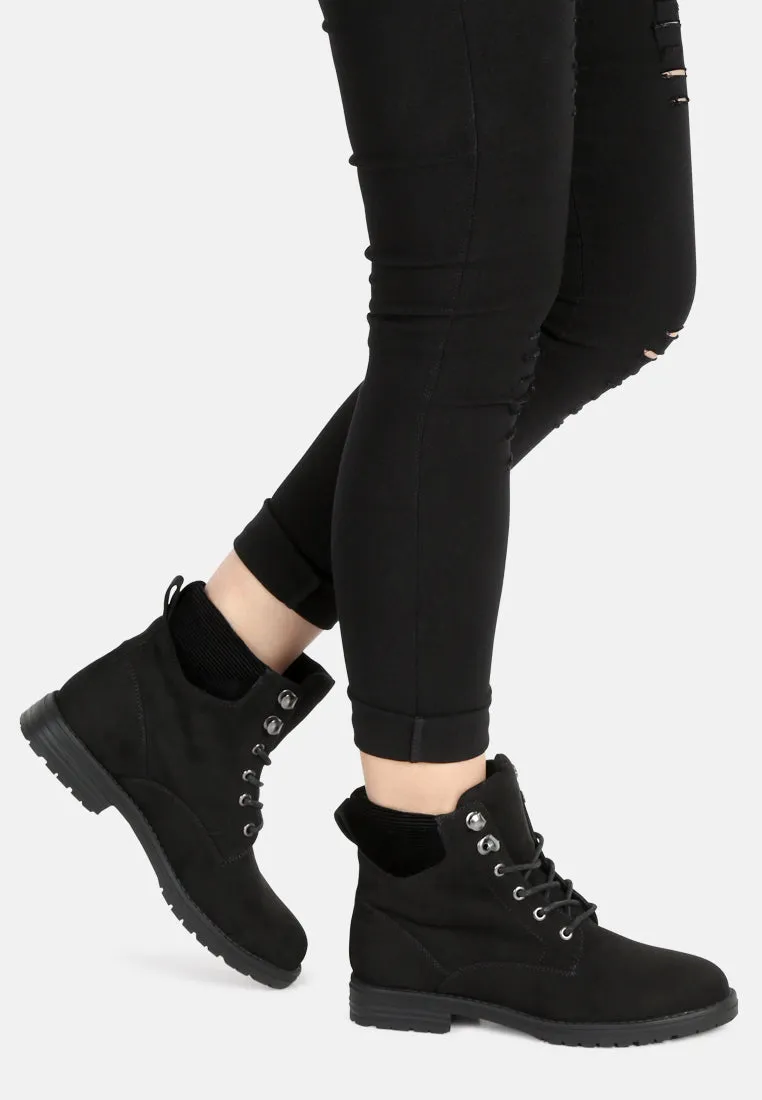 Helena Casual Lace-Up Ankle Boots