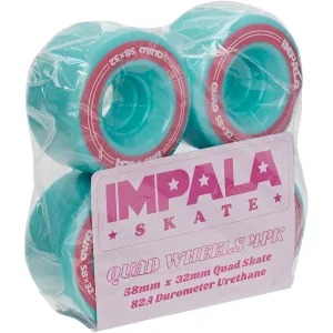 IMPALA - Aqua 58mm/82a Roller Skate Wheels