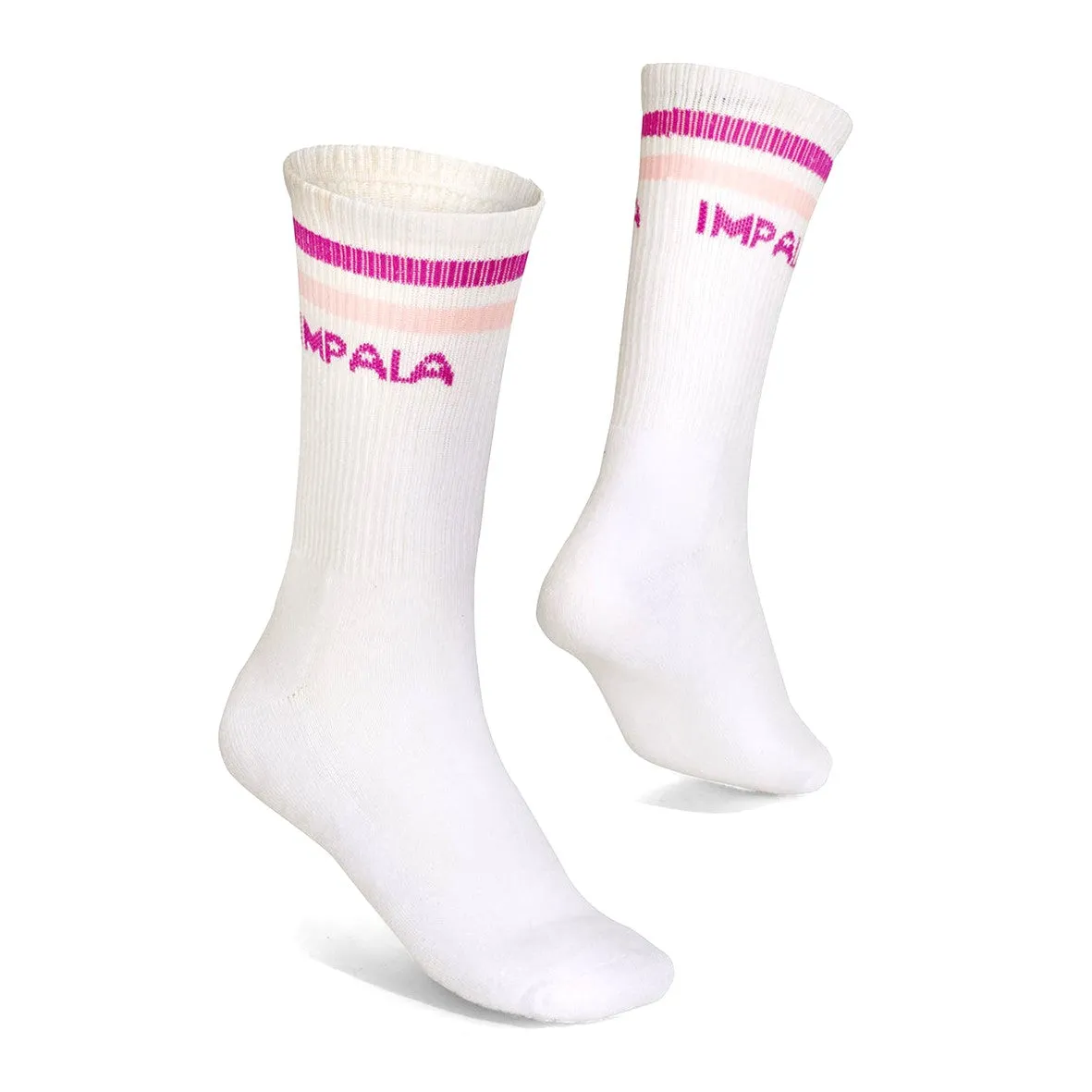 Impala White/Pastel Stripe 3 Pack Socks