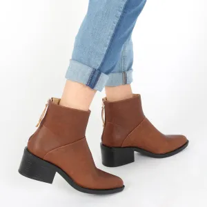 Isabella Ankle Boots in Brown