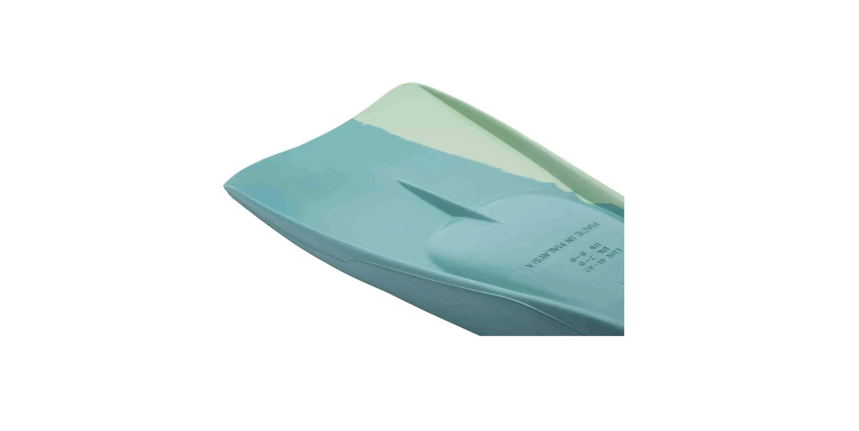 Kicks Rubber Swim Fins - Caribbean Blue / Mint