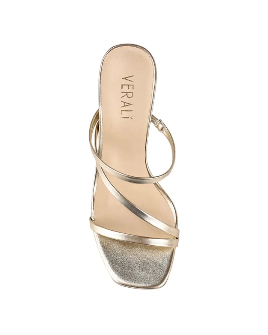 Kipper Block Mule Heels - Champagne Smooth