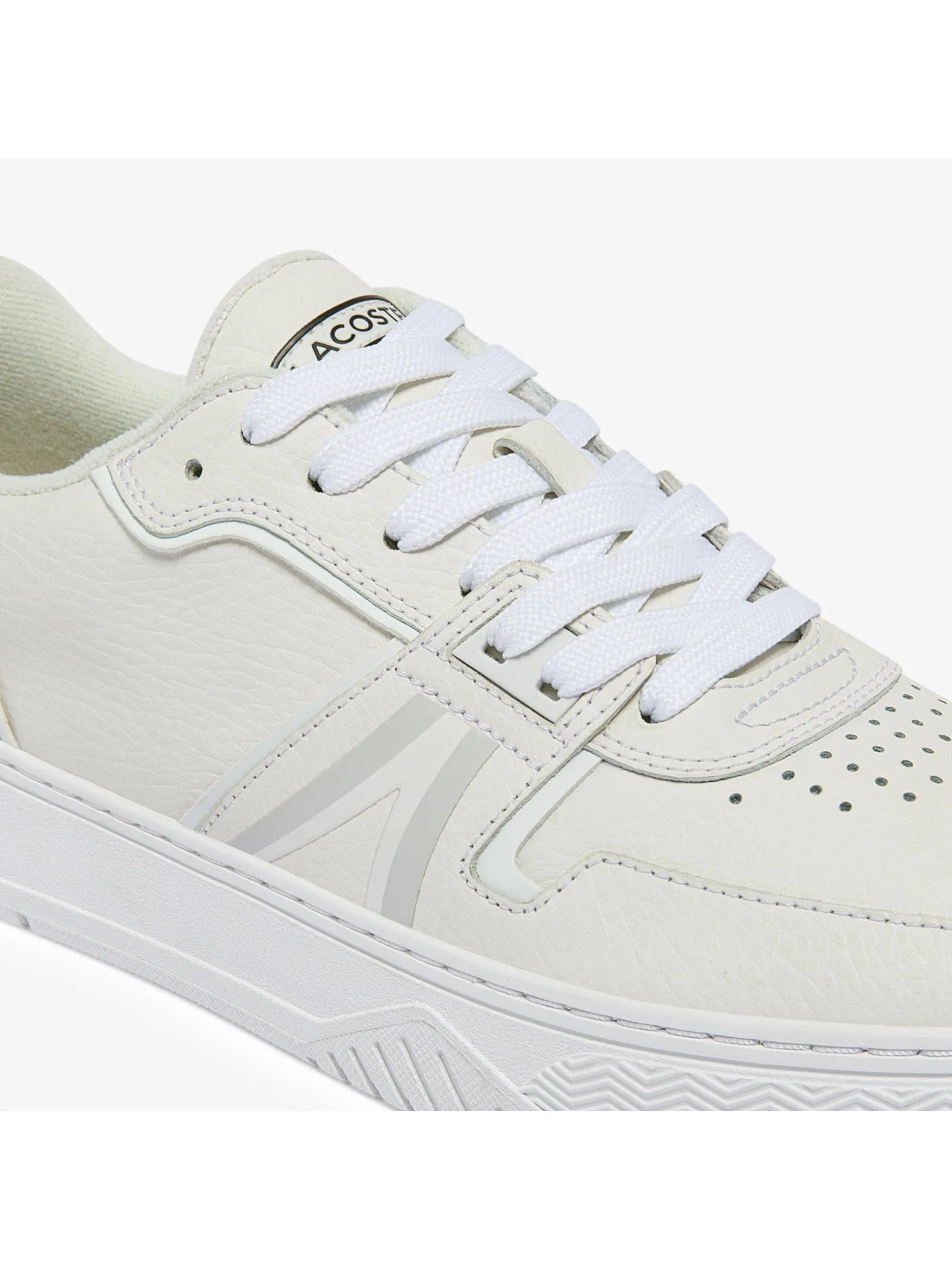 Lacoste Men's L001 Leather Sneakers White/Off White 42SMA0092 65T