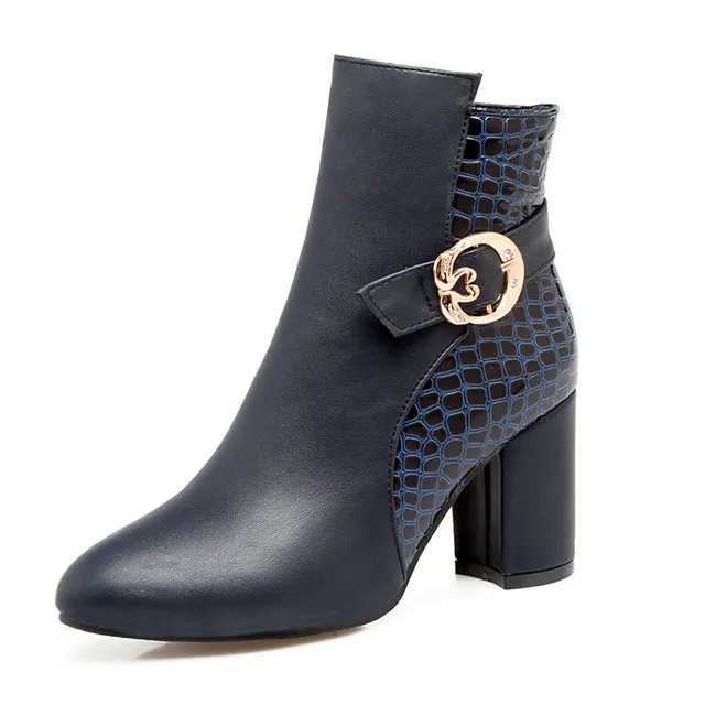 Large High Heels Ankle Boots