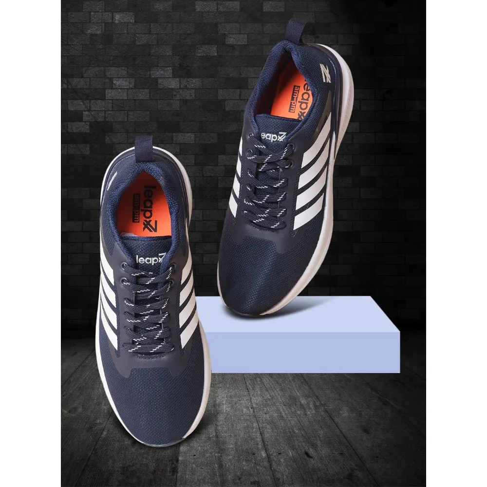 Leap7x by Liberty Men CAPSICO-1 N.Blue Sports Non Lacing Shoes