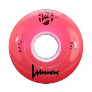 Luminous Light Up Quad Wheels Red 85A - 4 pack