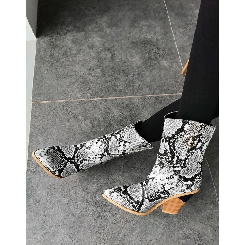 LuxePlus Solid Pattern Designer High Heel Ankle Boots