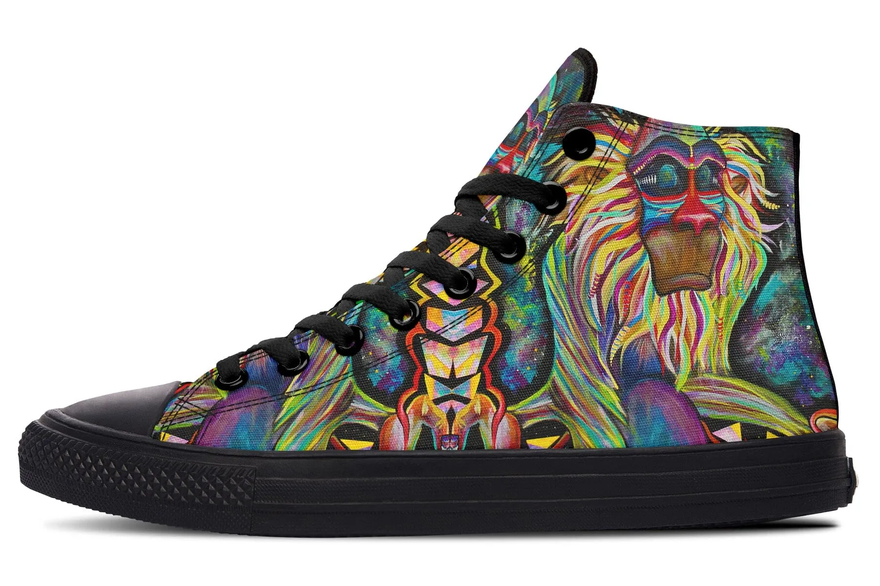 Meditating Rafiki High Top Shoes