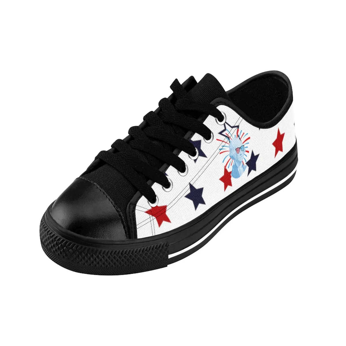 Men's July 4th Sneakers, Low Top Running Tennis Running Party Shoes For Men (US Size: 6-14)