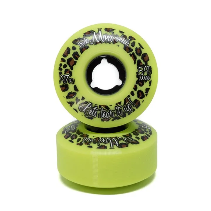 Moxi Green Trick Wheels 97A - 4 pack