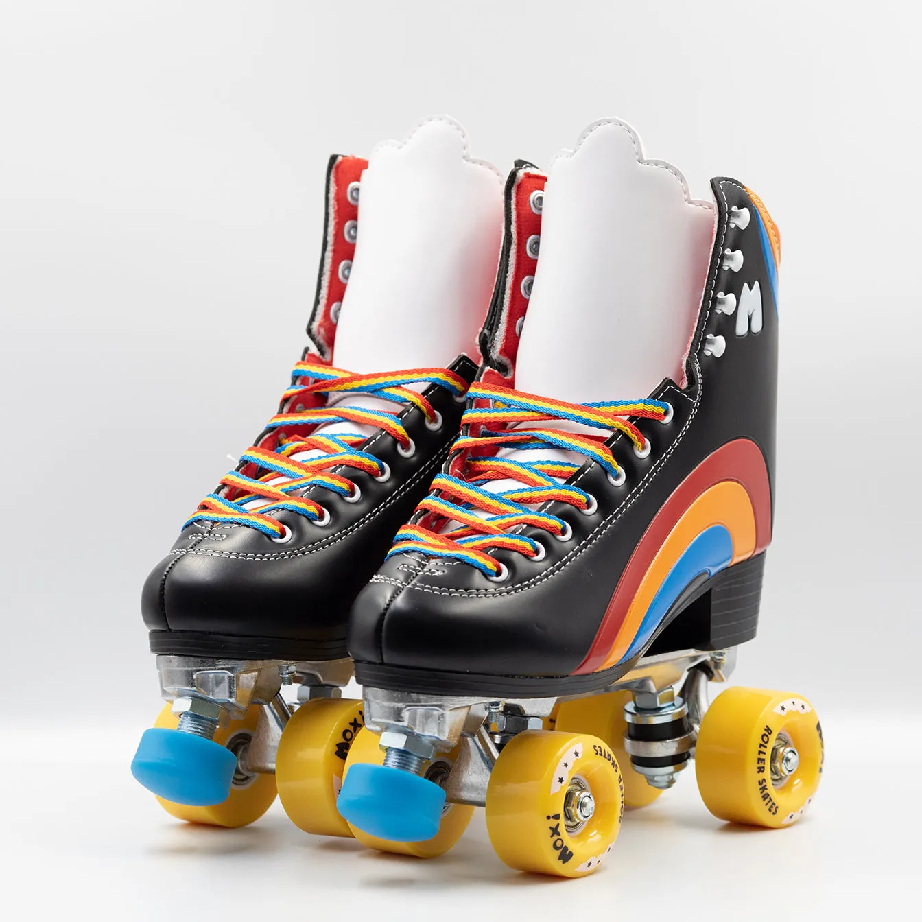 Moxi Roller Skates - Rainbow Rider Roller Skates - Asphalt Black - Size 3