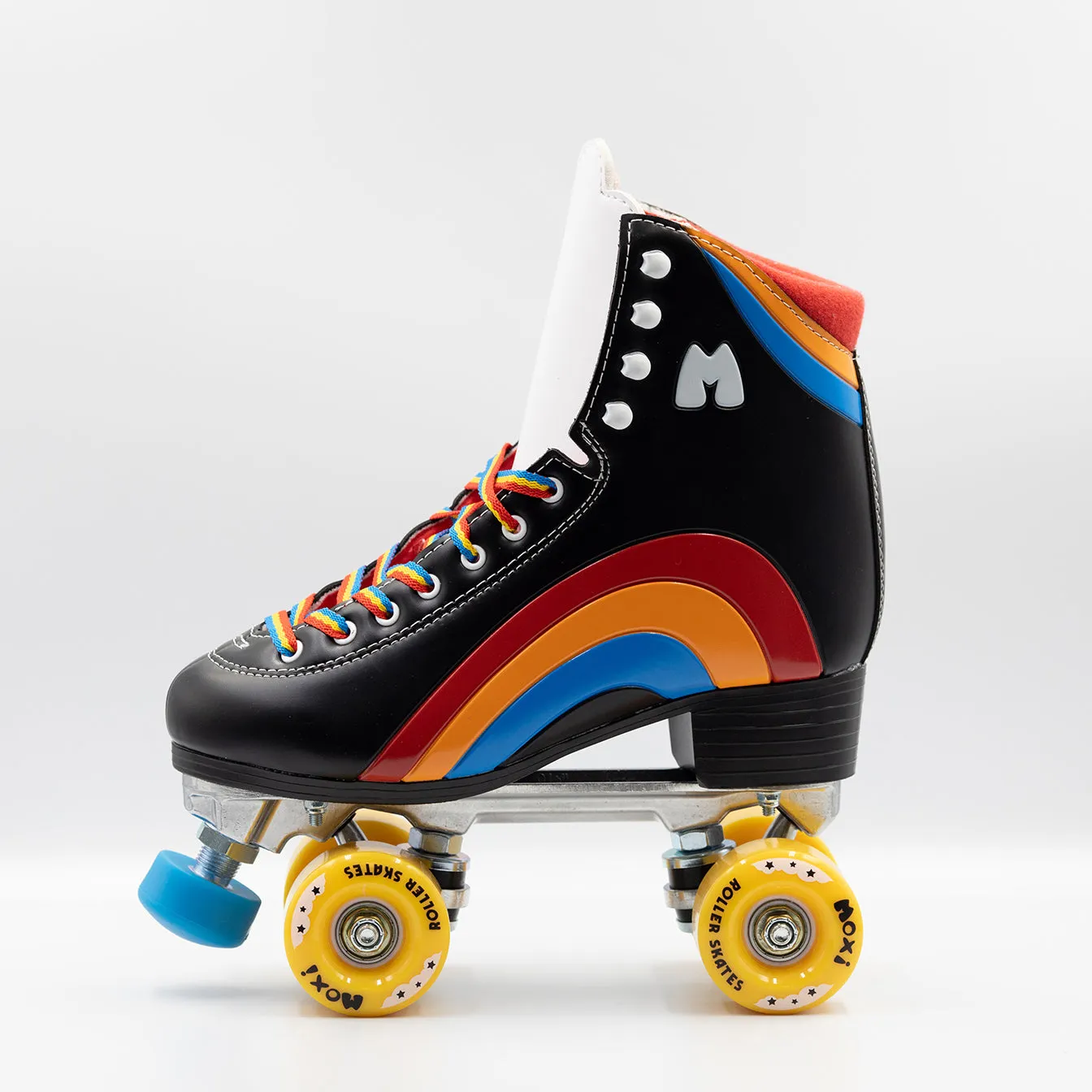 Moxi Roller Skates - Rainbow Rider Roller Skates - Asphalt Black - Size 3