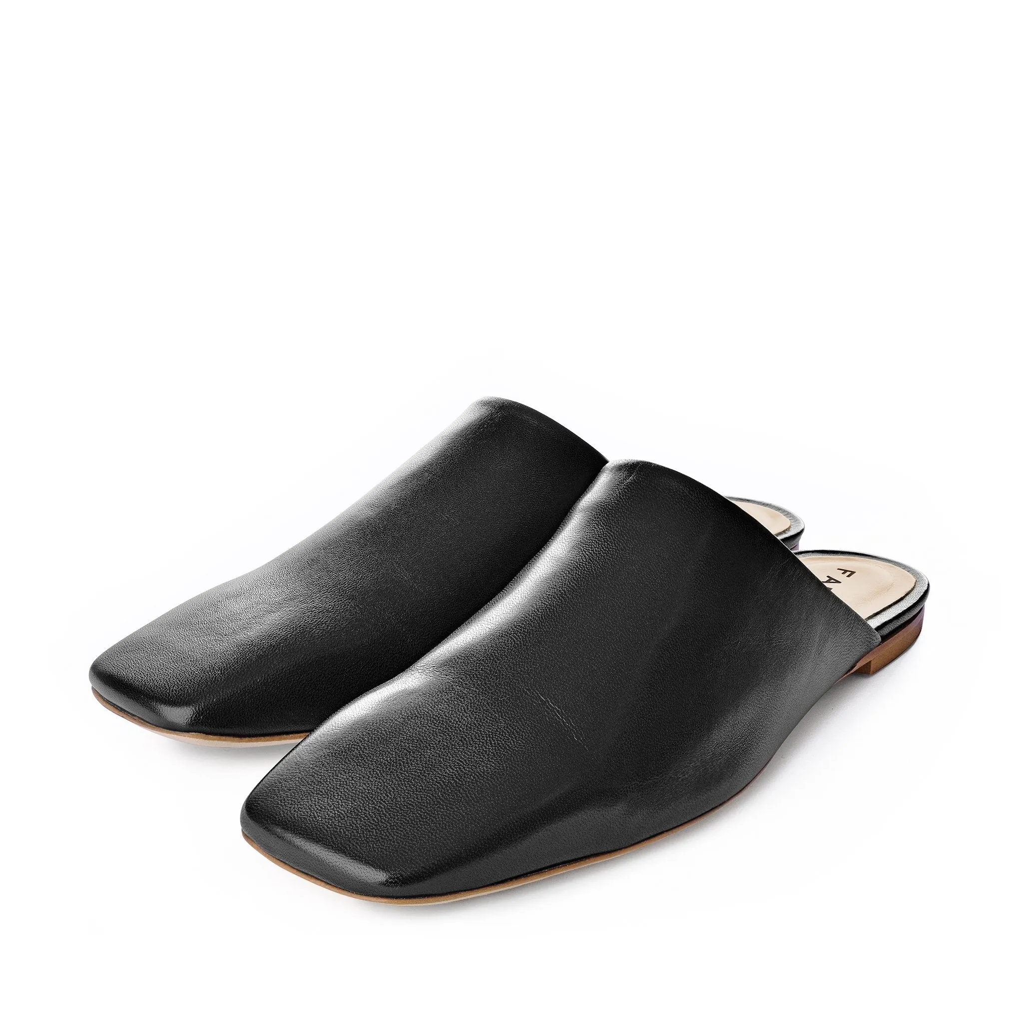 Naomi Black Cosy Mules