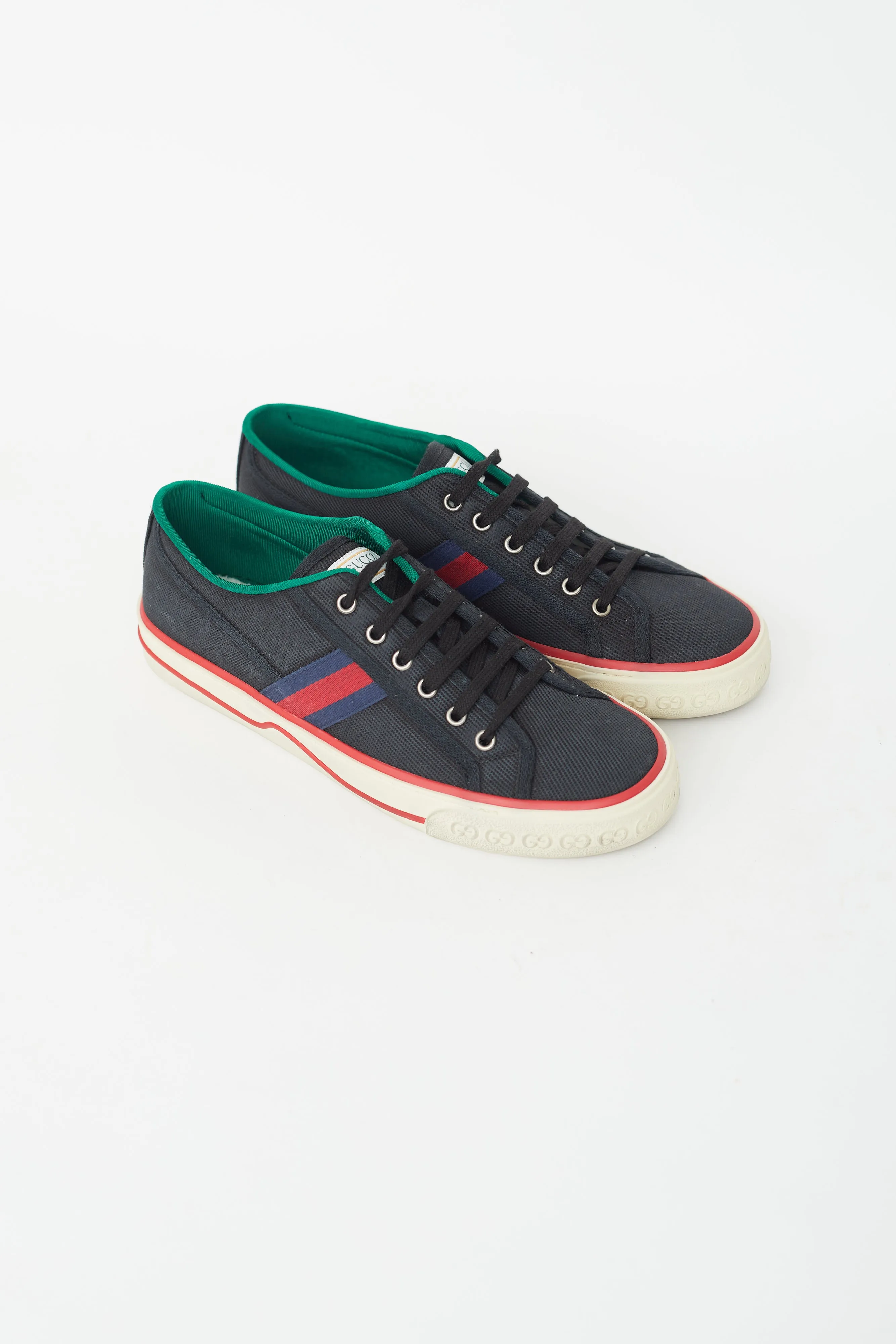 Navy & Multicolour Canvas Tennis 1977 Sneaker