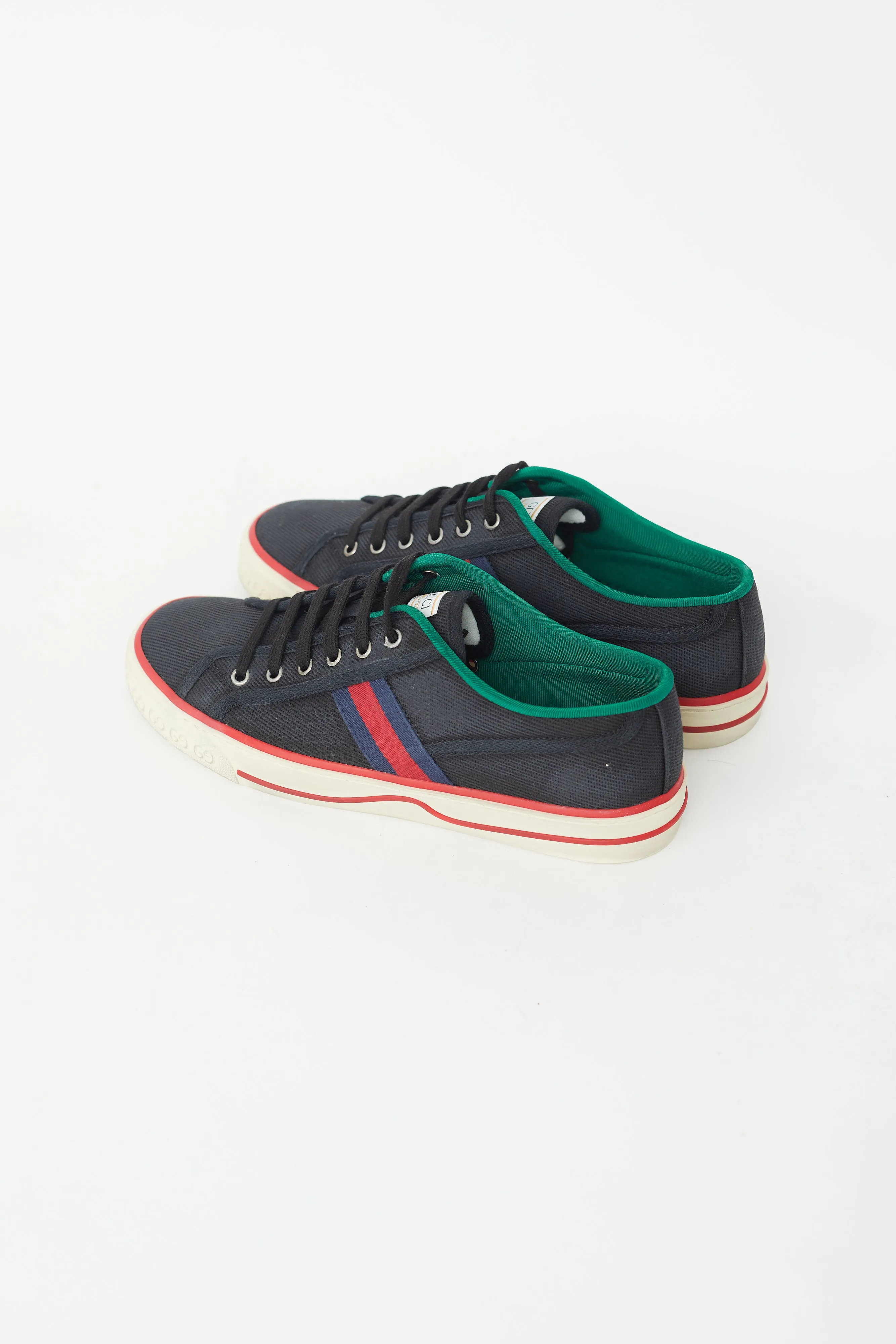 Navy & Multicolour Canvas Tennis 1977 Sneaker