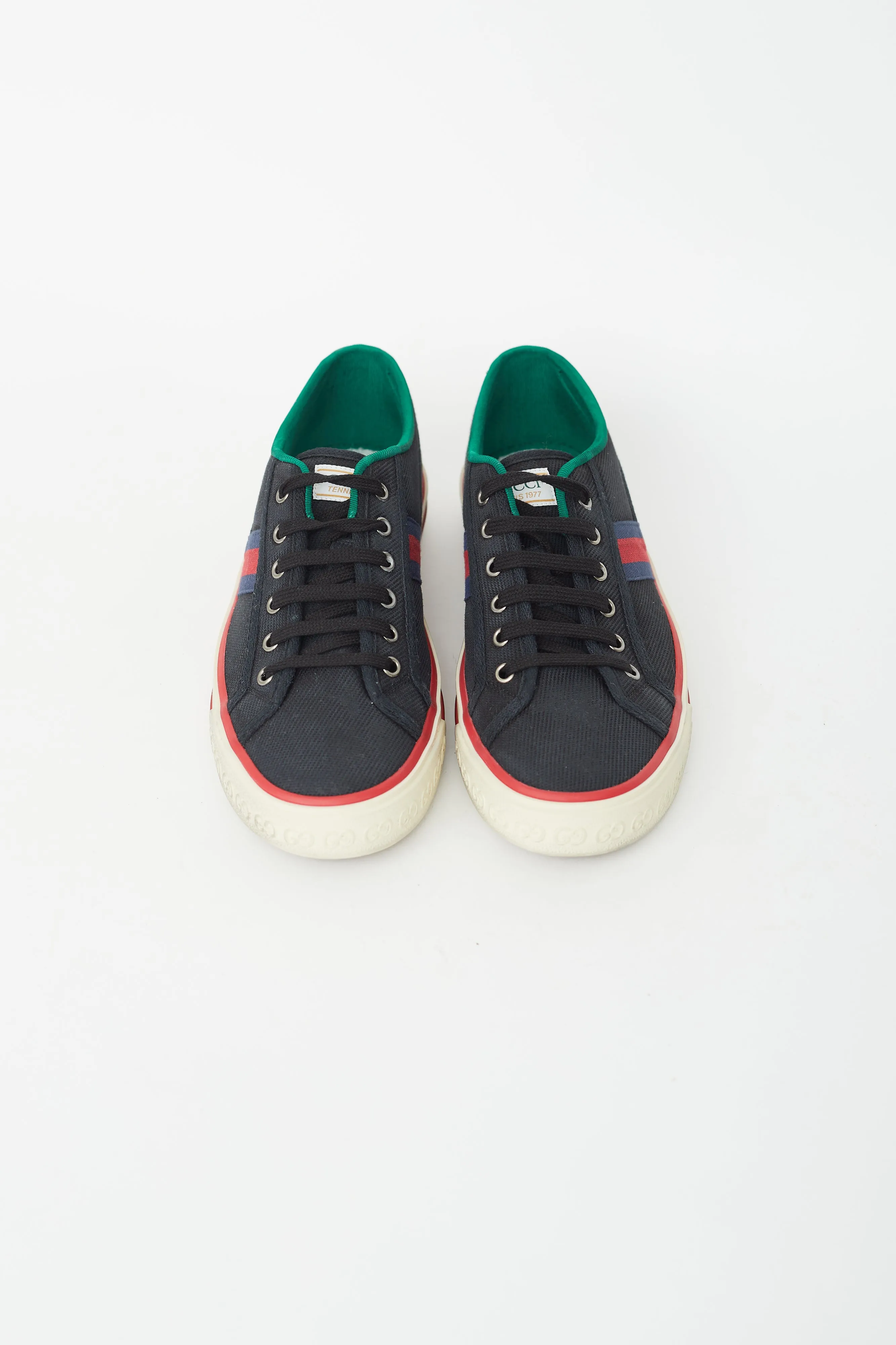 Navy & Multicolour Canvas Tennis 1977 Sneaker