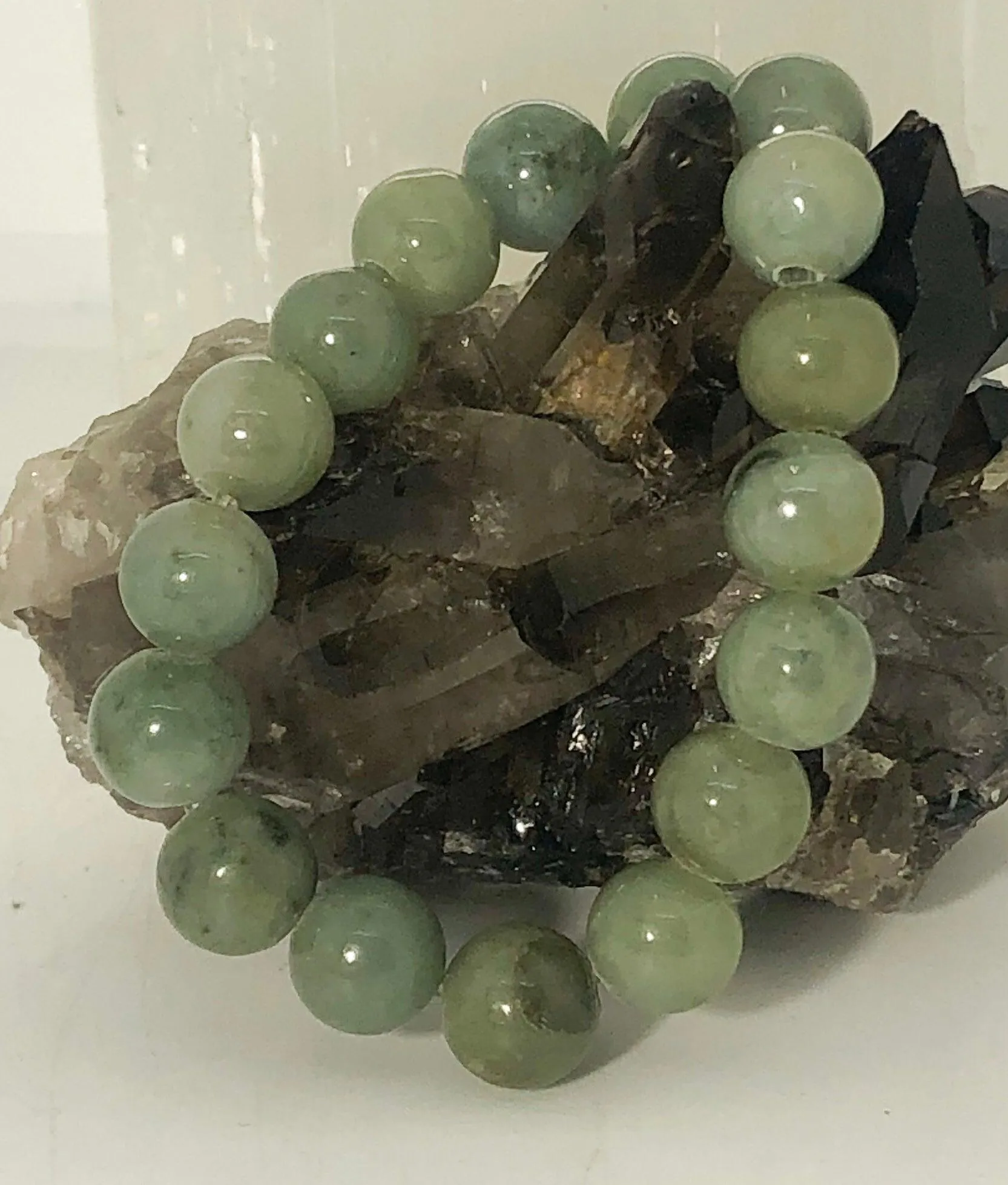 Nephrite Jade Stretchy Bracelet- Back in Stock!!