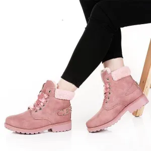 New British Style Lace Up Ankle Boots for Women