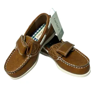 NEW! Carter's Big Boy Size 10 Brown Boat Shoes