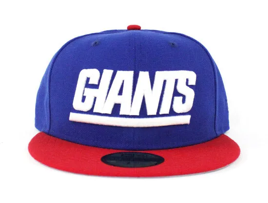 New York Giants 59Fifty New Era Fitted Hat (Jordan True Blue 3 Blue Red White)