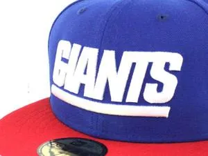 New York Giants 59Fifty New Era Fitted Hat (Jordan True Blue 3 Blue Red White)