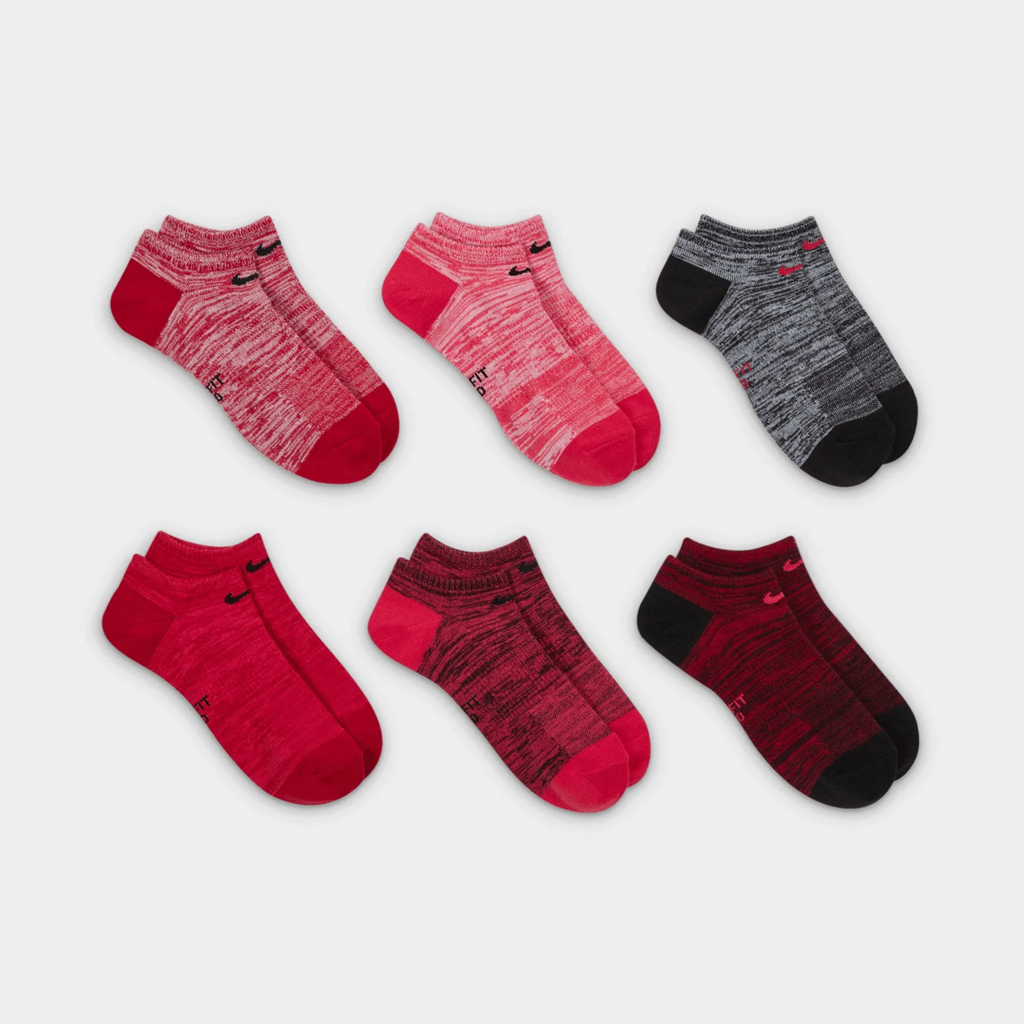 Nike Lightweight No Show Training Socks (6 Pack) / Multi-colour