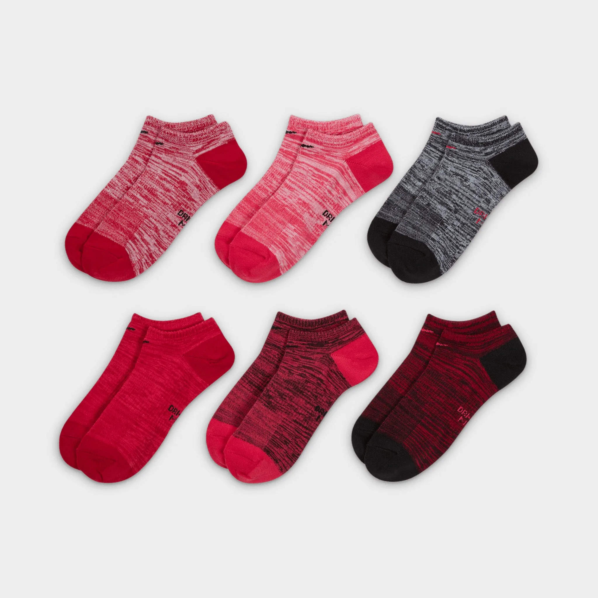 Nike Lightweight No Show Training Socks (6 Pack) / Multi-colour